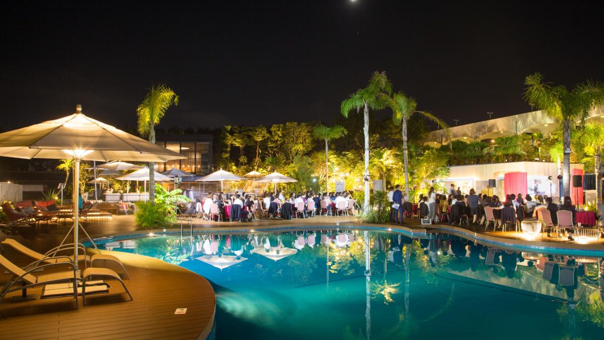 ライトアップでの非日常