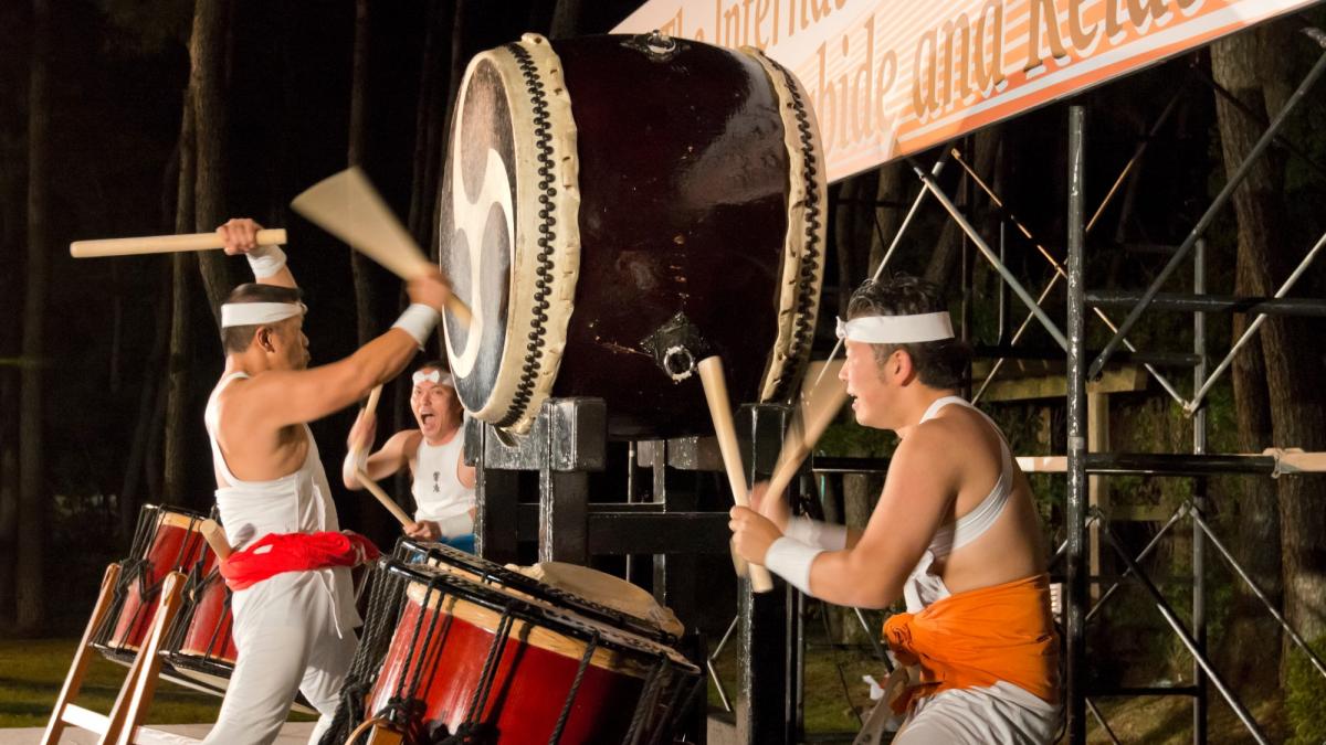 和太鼓演奏による演出