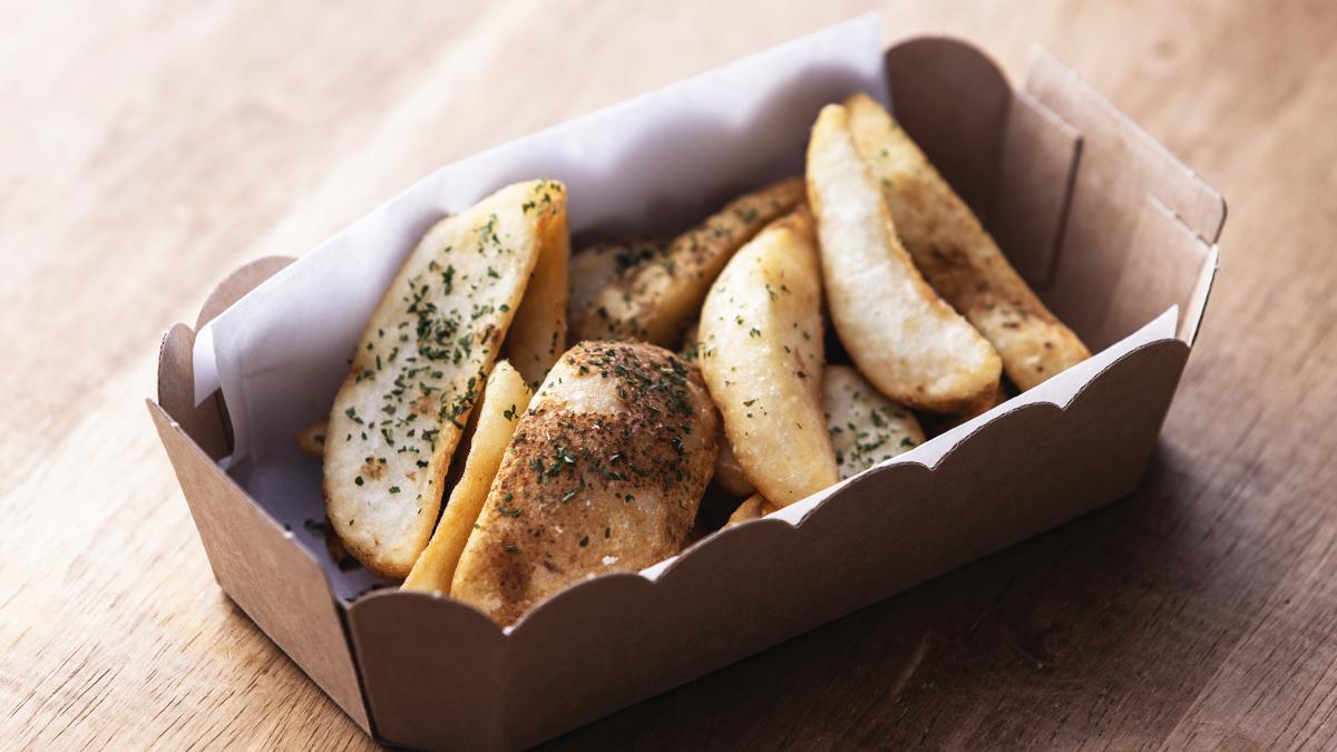 バターの香り豊かなフライドポテト＆地ビール