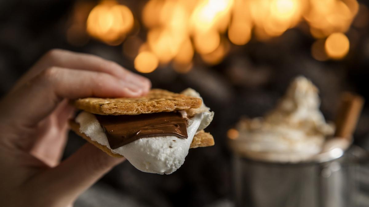 焚火のリビング