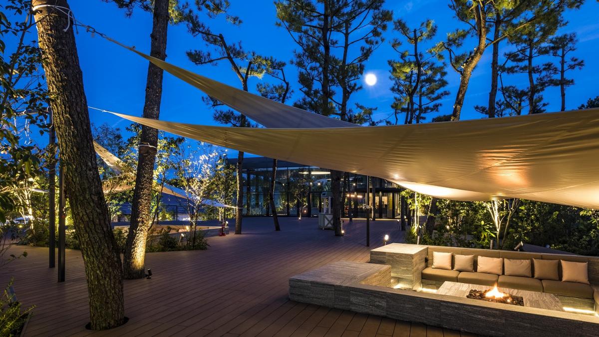 焚火のリビング