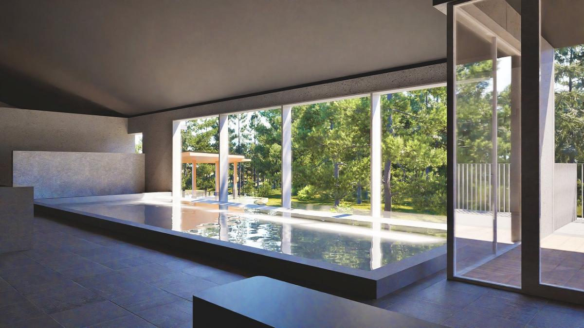 温泉施設「松泉宮」新月 湯屋リニューアル