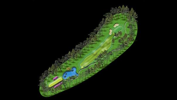 No.4 par4　コースマップ