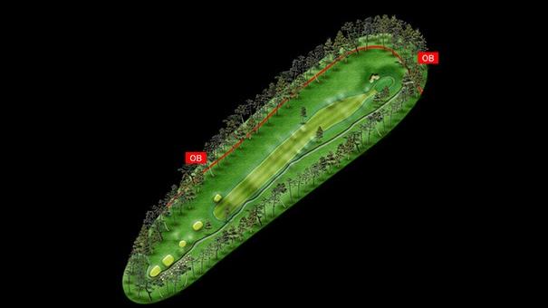 No.6 par4 コースマップ