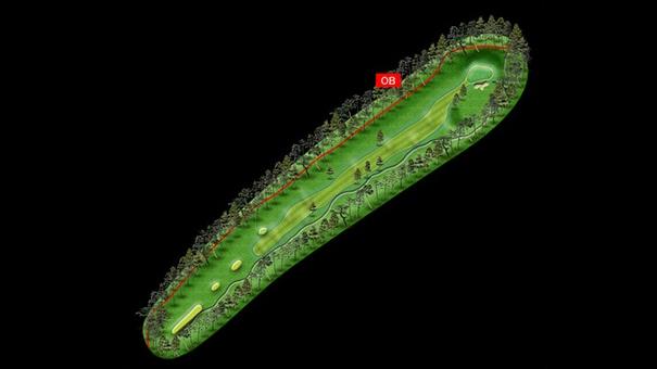 No.7 par5　コースマップ