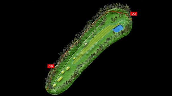 No.9 par4　コースマップ