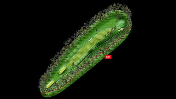 No.12 par4　コースマップ