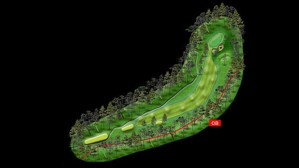 No.13 par4 コースマップ