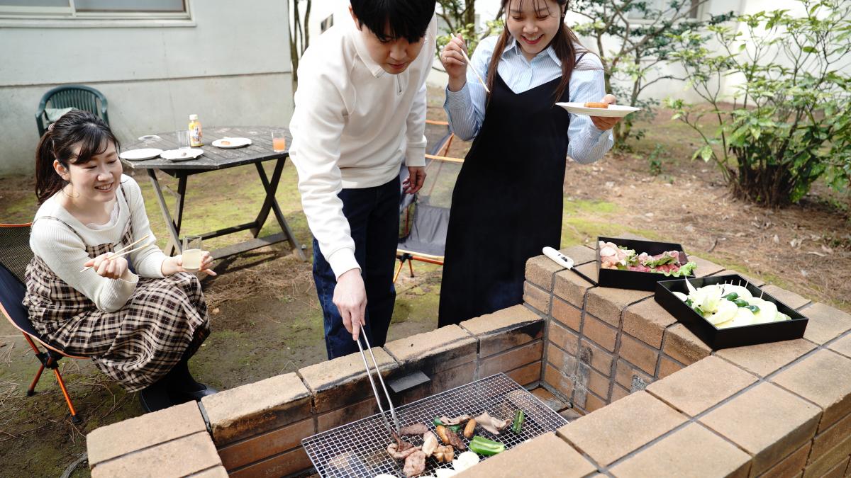 屋外バーベキュー