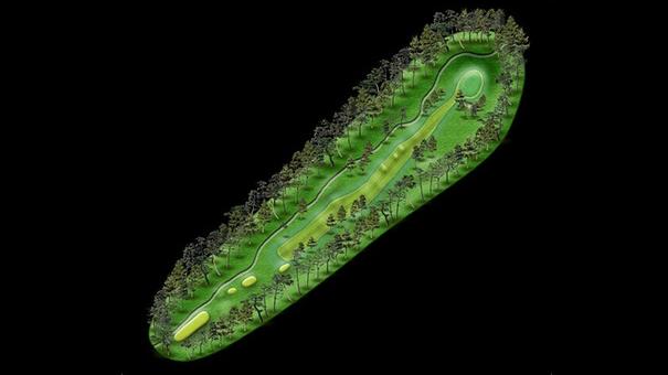 No.3 par4　コースマップ