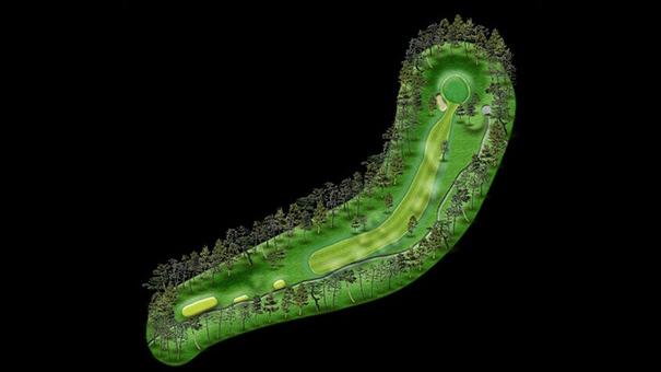 No.5 par4　コースマップ