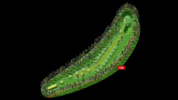 No.10 par5　コースマップ