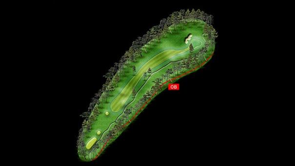 No.18 par4　コースマップ