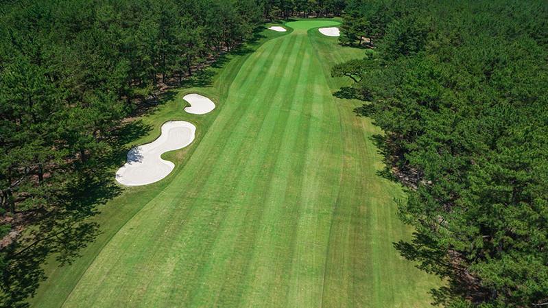 日南コース Hole 8 Par 4